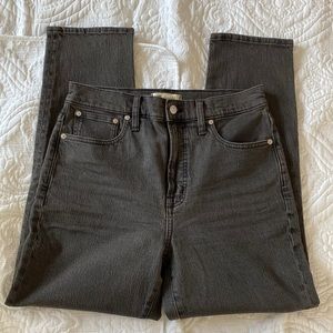 NWT Madewell The Perfect Vintage Jean black straight leg